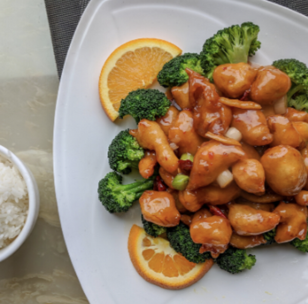 plated chicken