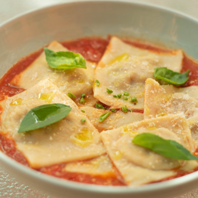 Plated Ravioli