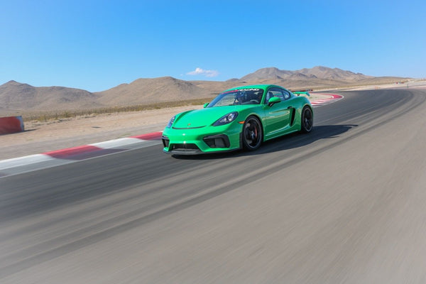 Porsche Cayman on track