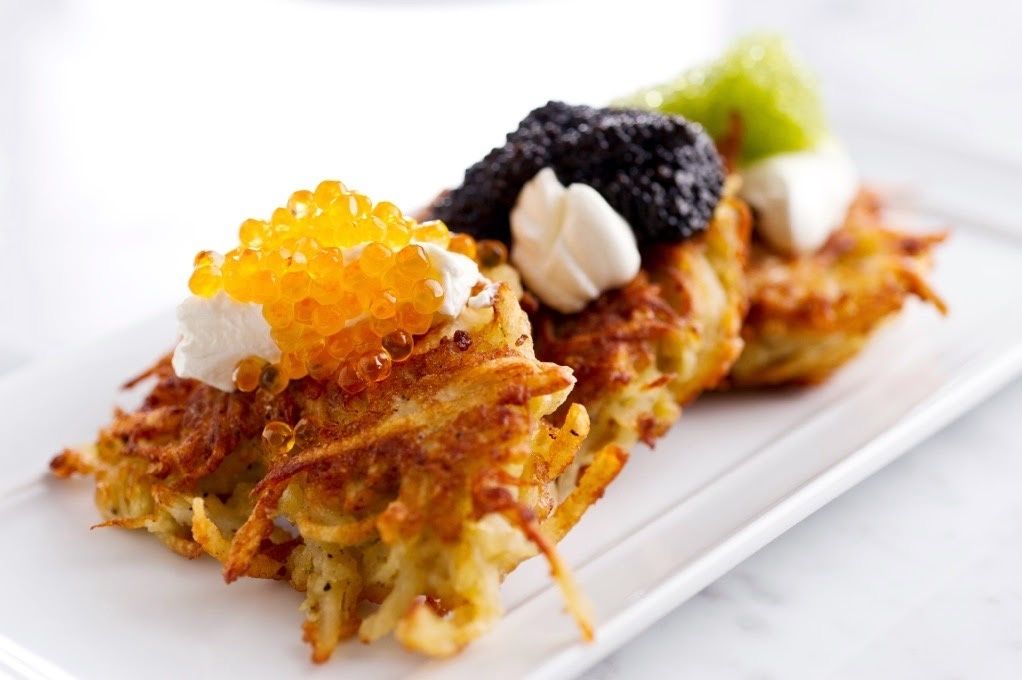 potato-cakes-with-caviar