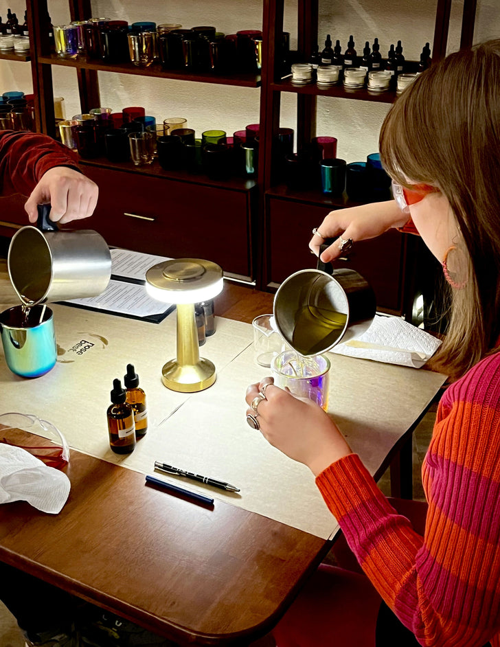 Brooklyn Candle Making Class in a Speakeasy