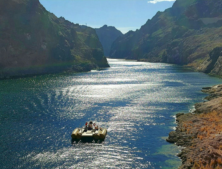 Helicopter Tour & Black Canyon Rafting Adventure with Champagne Picnic