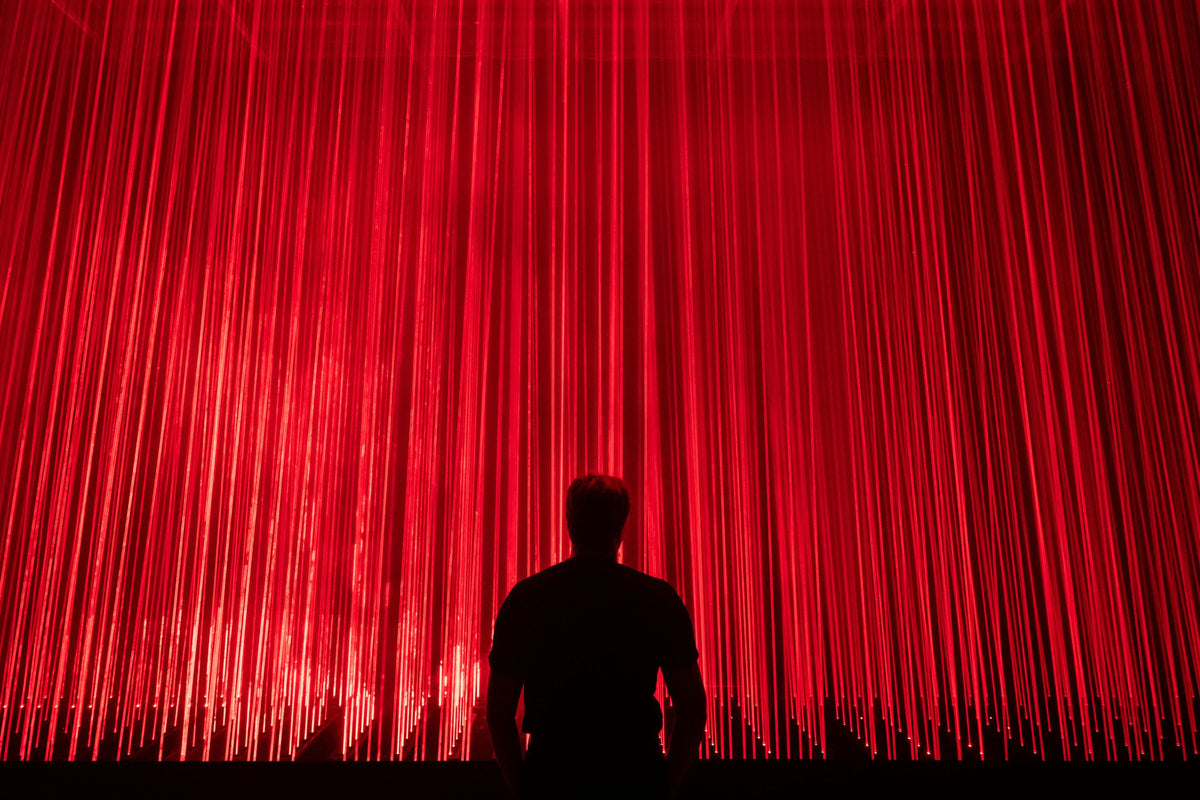 red-art-installation