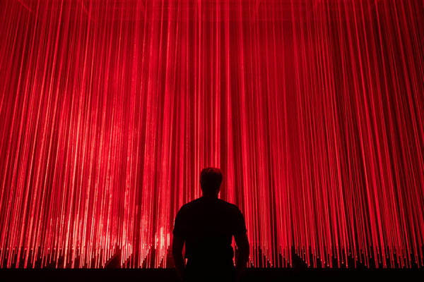 red-art-installation
