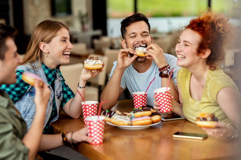 People eating on food tour