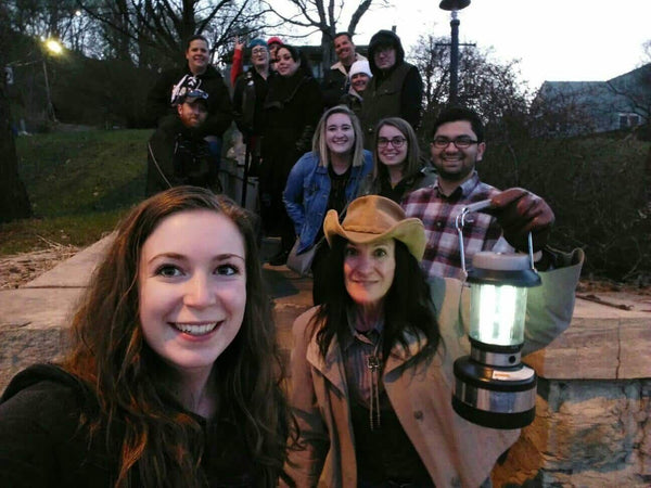 selfie-with-lantern-in-evening