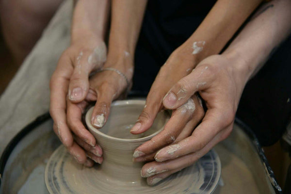 fun pottery couple