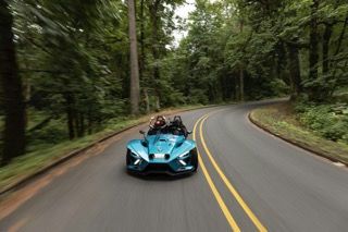 Slingshot on open road