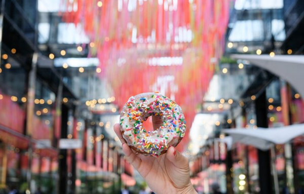 sprinkled donut