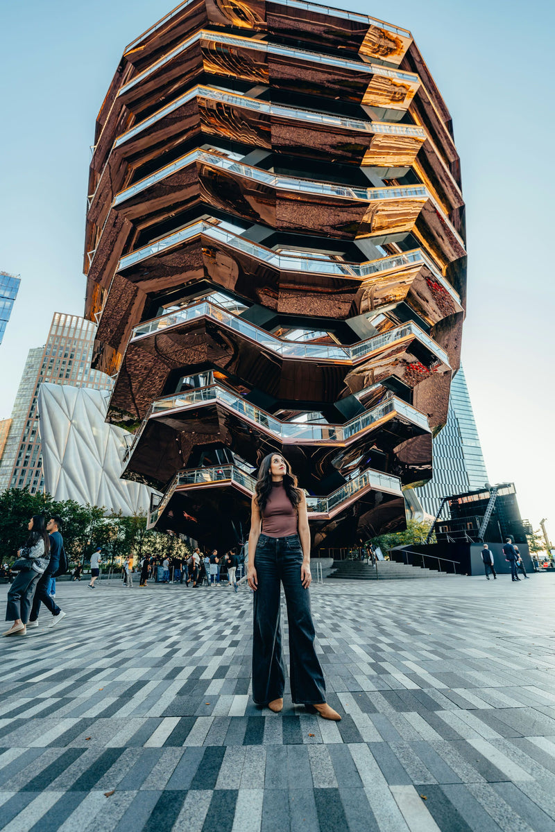 standing outside vessel