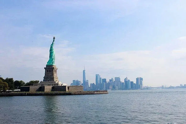 statue of liberty from the water