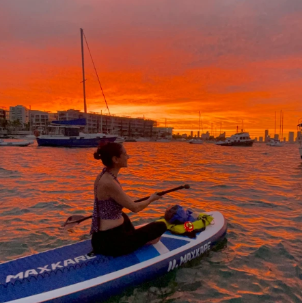 sunset-on-paddle-board