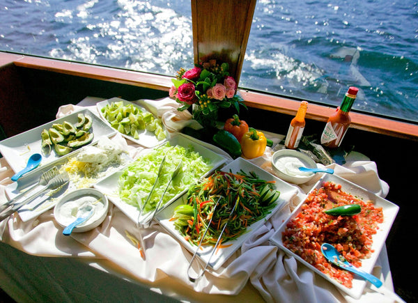 soaking up the sun on the boat