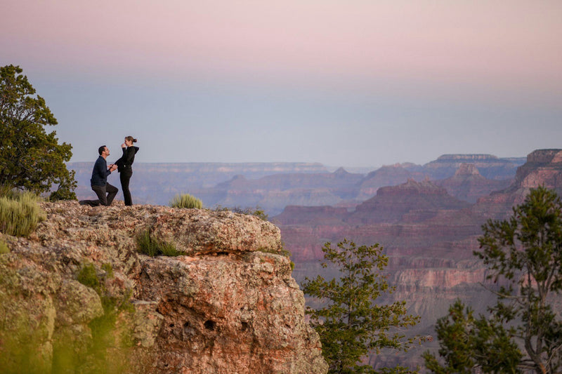 sunset proposal grand canyon