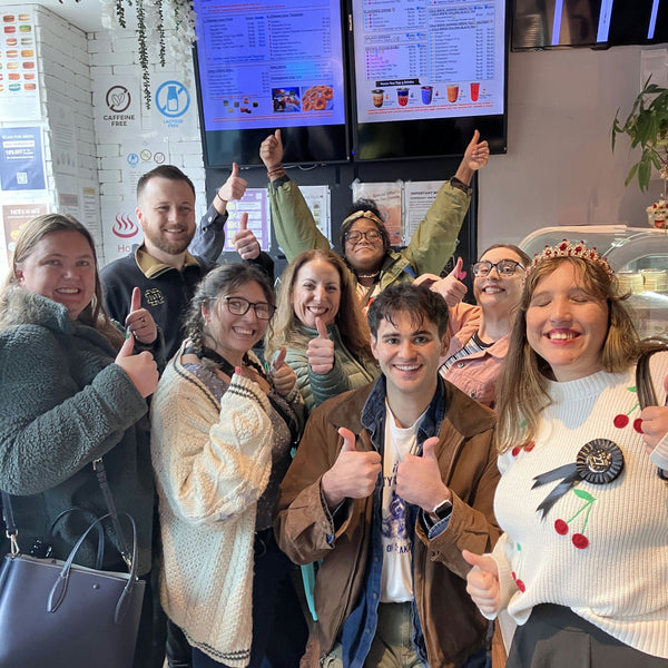 thumbs up on food tour