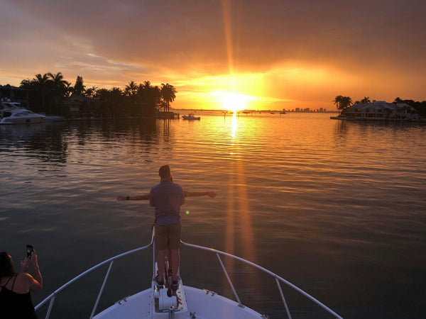 3 people on yacht