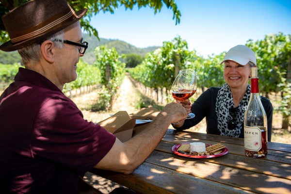 toasting wine
