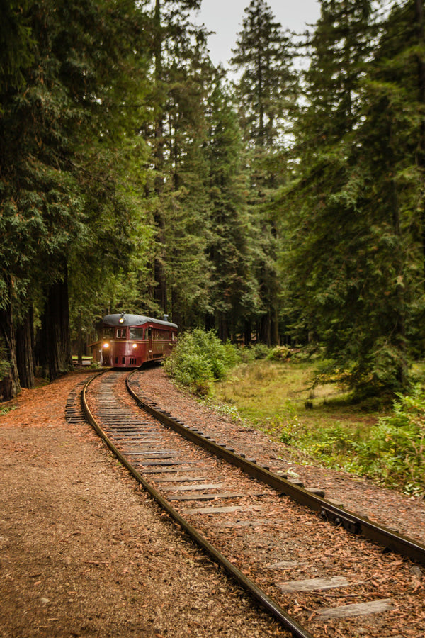 train along a bend