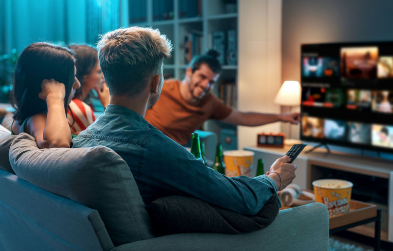 turning on tv
