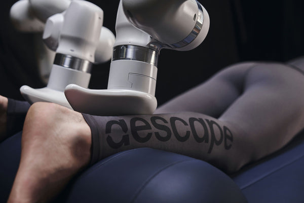 up close lower leg massage with AI