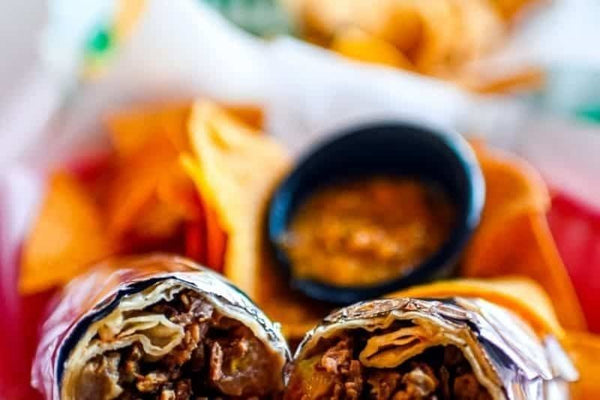 up close Mexican dish