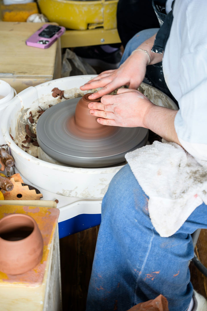 Grown Up and Me Pottery Wheel Class in Hoboken