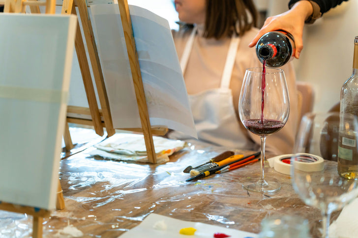 Cleveland Paint & Sip Night at a Wine Bar