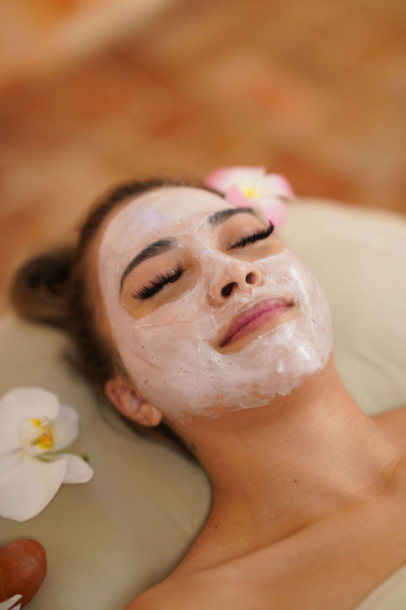 Woman at facial