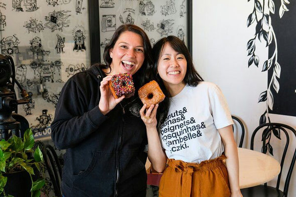 Women on donut tour
