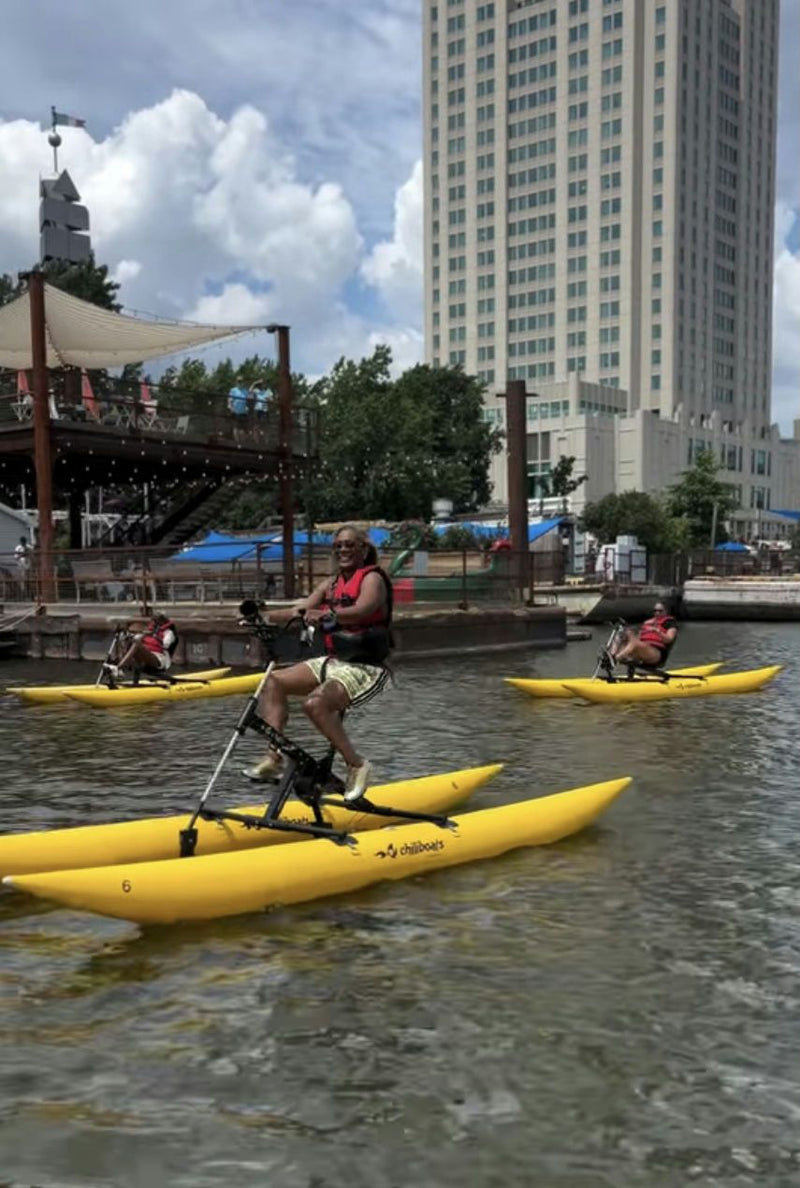 yellow water bikes