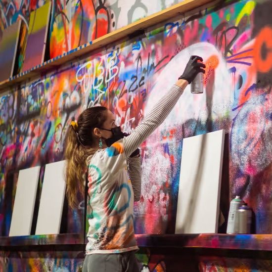 young girl pray painting