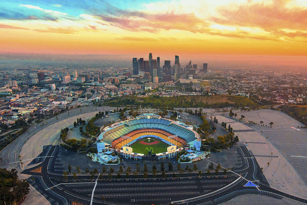 Dodger stadium from above