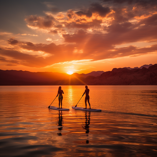 picnic on paddle board
